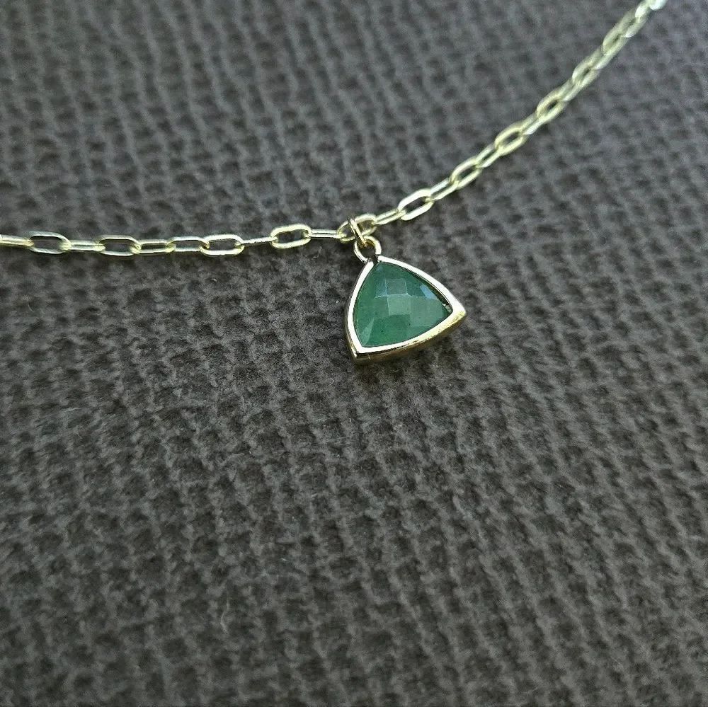 Inspired By You Triangular Green💚 Aventurine Pendant Necklace - NWOT - Picture 13 of 13